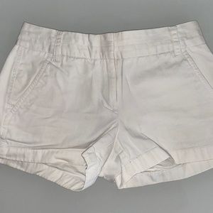 J Crew White Chino Shorts